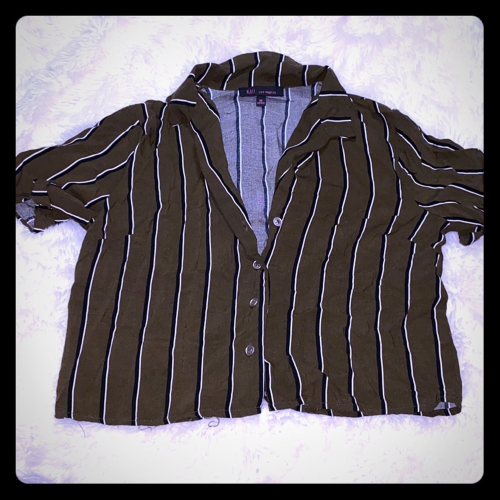 Button up crop top